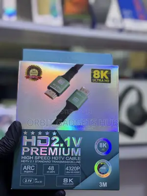 HDMI 2.1V Premium 8K Cable 3M | 48Gbps|8K at 60Hz | 4K at 120Hz | HDR & eARC