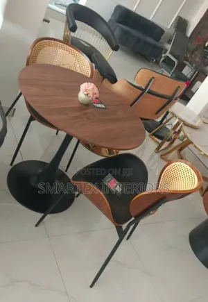 Imported Quality Wooden Top Table With Chairs