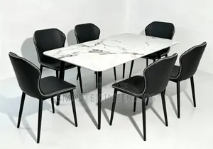 Best Quality Rectangular Marble Top Dining Table With Chairs