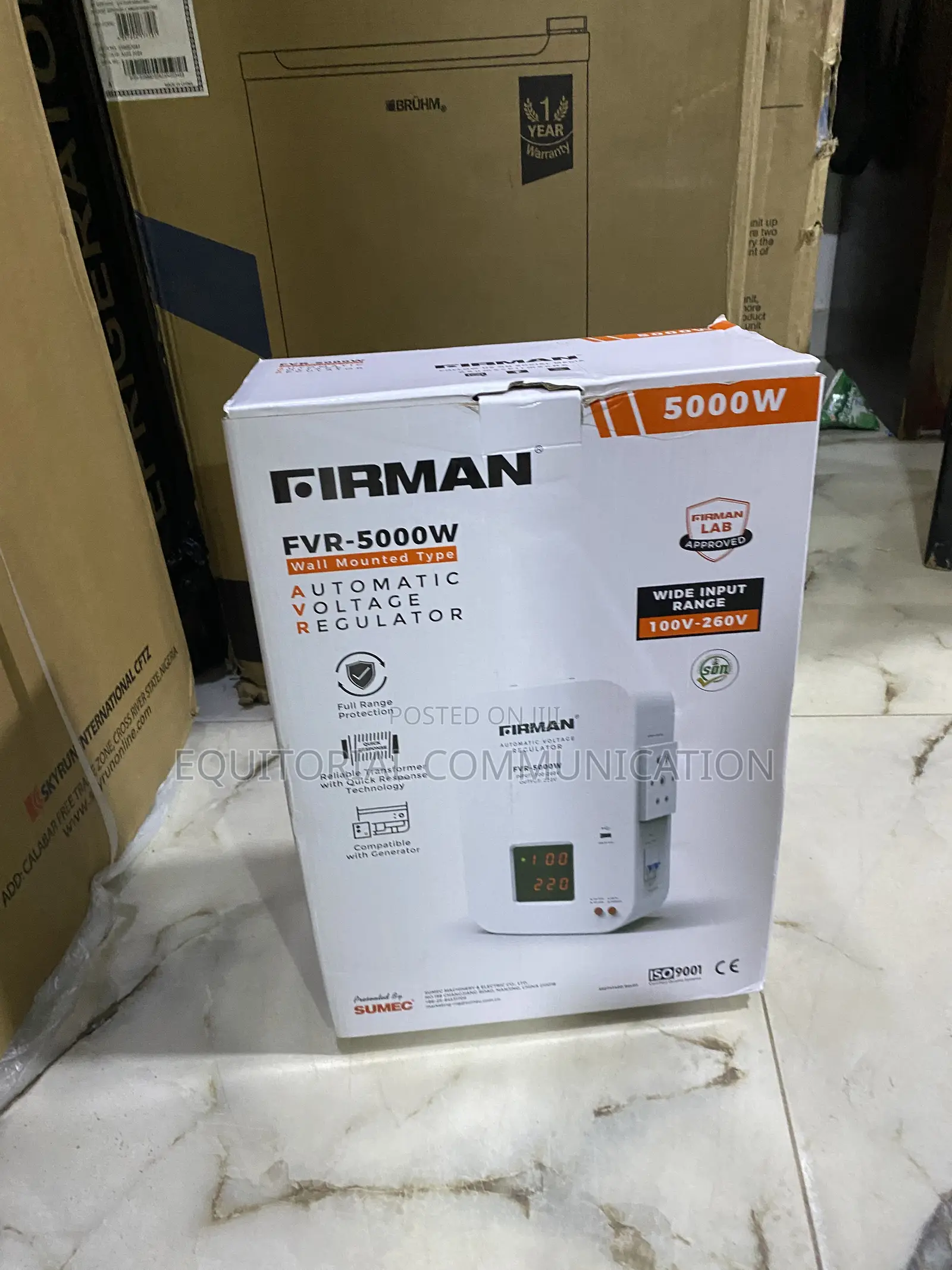 Firman FVR-5000W Automatic Voltage Controller 5000W 100v-260v