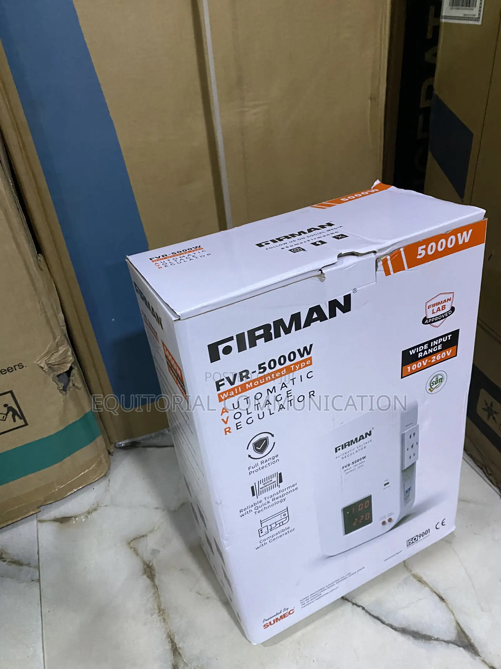 Firman FVR-5000W 5000W Electrical Voltage Control System
