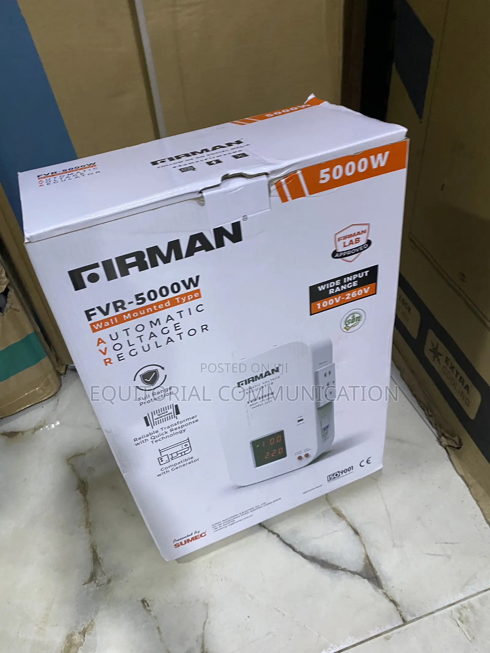 Firman Automatic Regulator FVR-5000W With 100v-260v Input