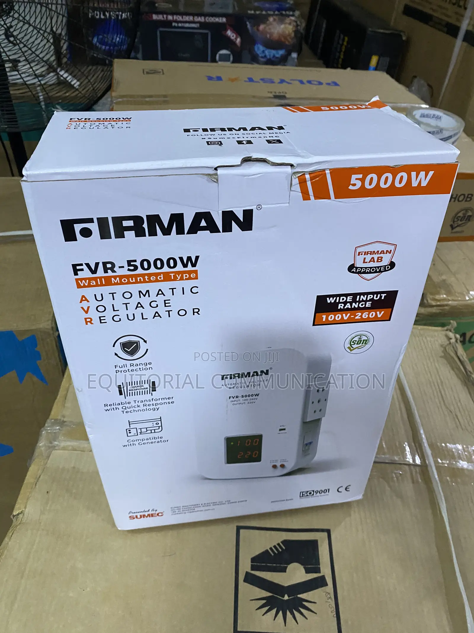 Firman Automatic Regulator FVR-5000W With 100v-260v Input