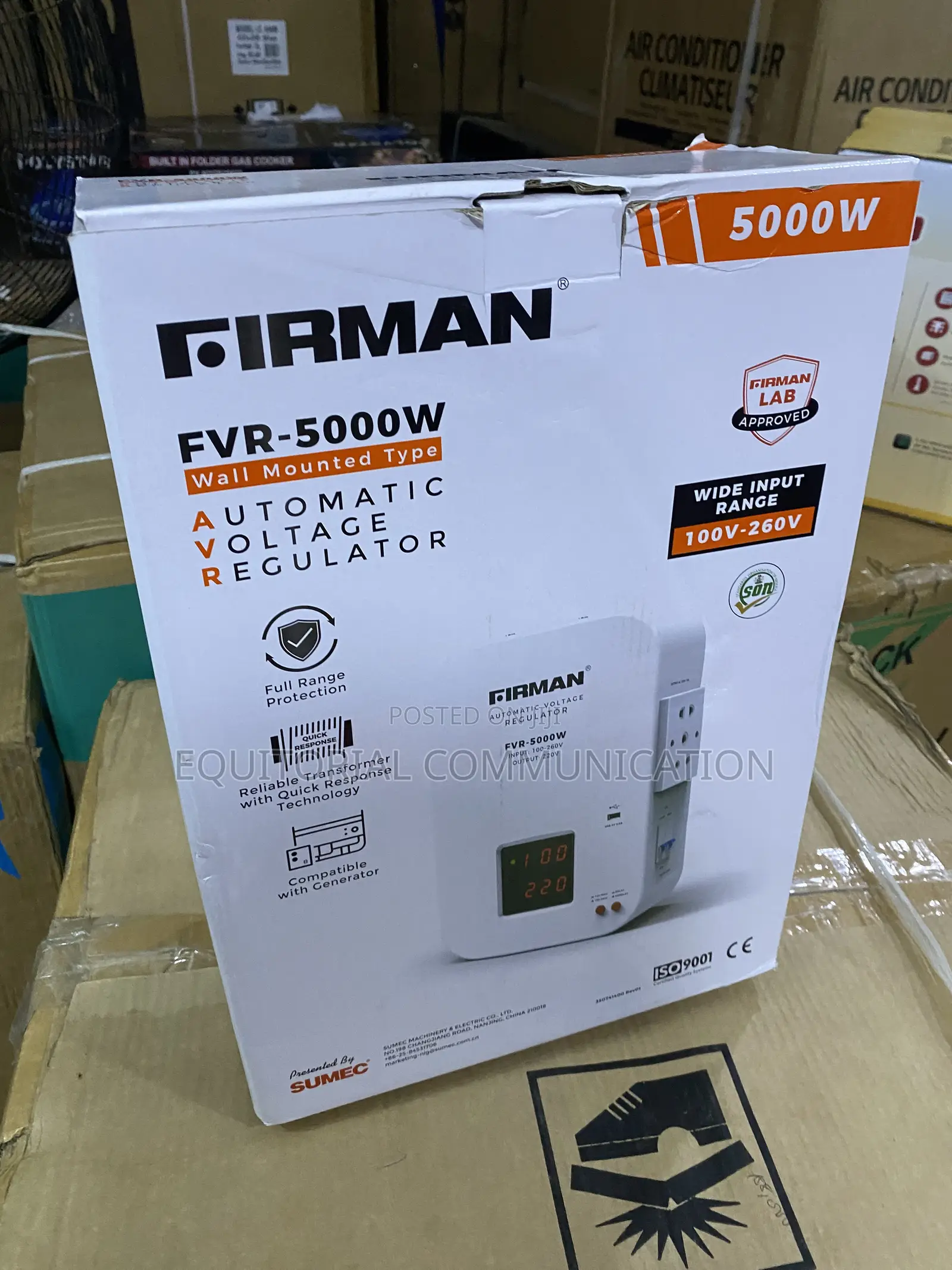Firman FVR-5000W 5000W Wall-Mounted Electrical Stabilizer