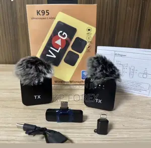 K95 Vlog Wireless Noise Cancellation Dual Mic for iPhone & Type-C