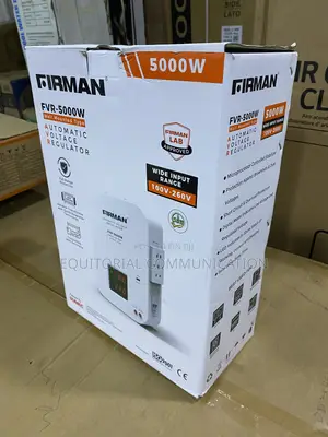 Firman 5000W Wall-Type AVR With 100v-260v Input Range