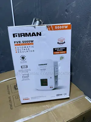 Firman 5000W Wall-Mounted Regulator for Voltage-Sensitive Equipment