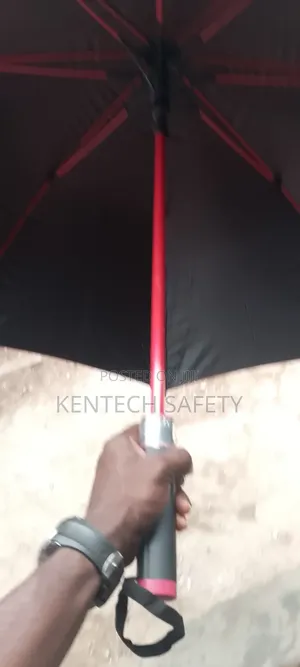 Red Handle Quality Umbrella Red Outside Black Inside