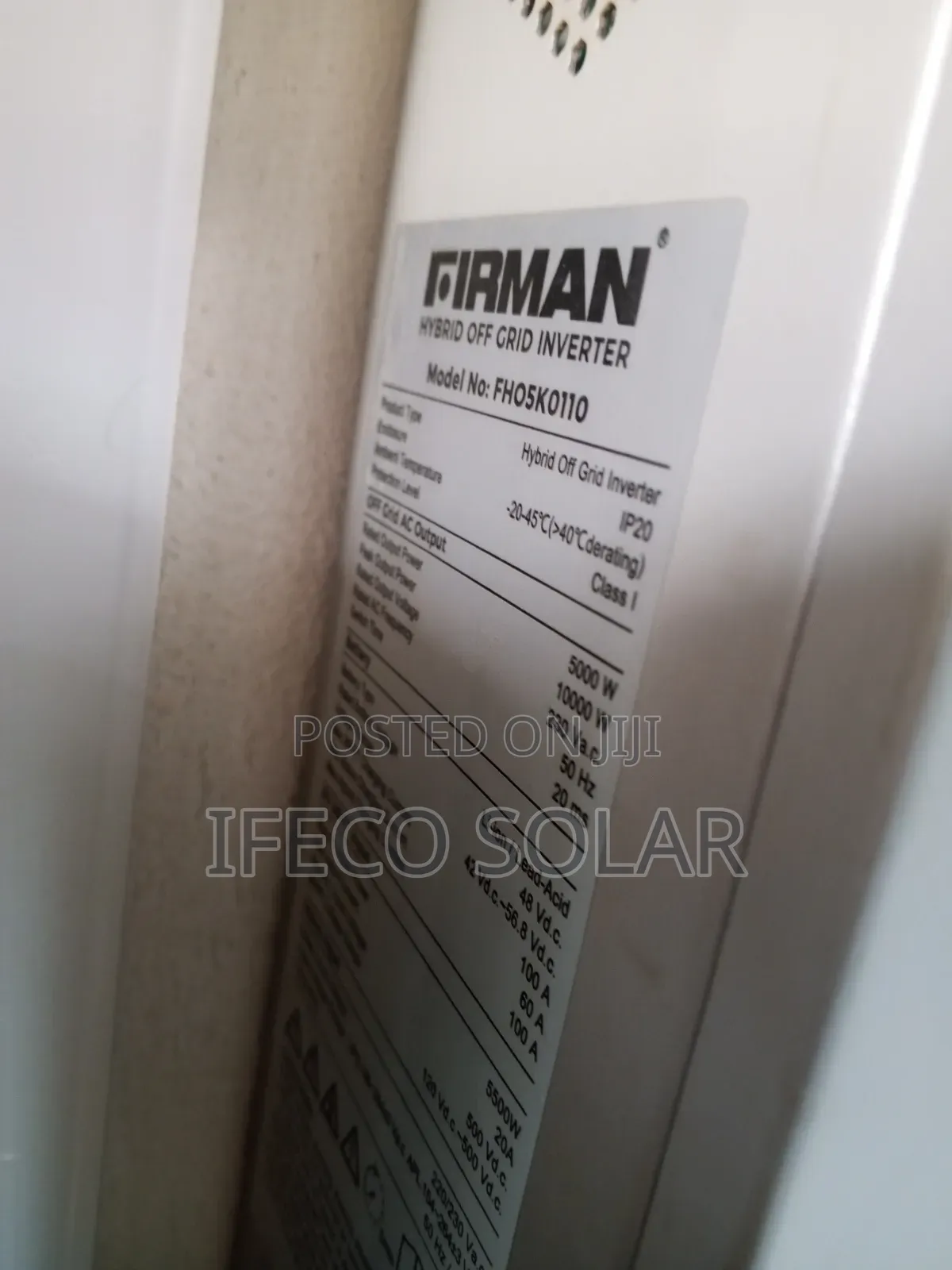 Firman 5kwh Lithium Battery 48v System Set Up