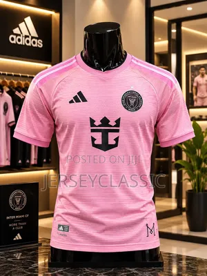Pink Inter Miami Messi No. 10 Football Jersey – Back View