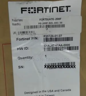 Fortinet FG-200 Firewall Security Appliance + 1Yr UTP License