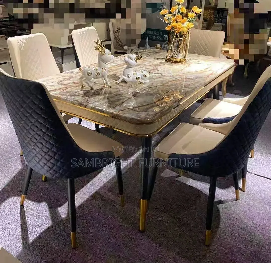 6seaters Marble Dining