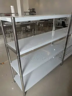 4-Tier Stainless Steel Kitchen Storage Shelf