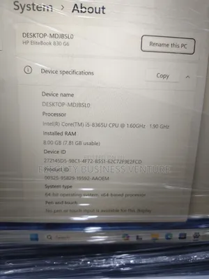 Laptop HP EliteBook 830 G6 8GB Intel Core i5 SSD 256GB