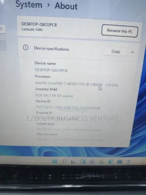 Laptop Dell Latitude 5490 8GB Intel Core i7 SSD 256GB