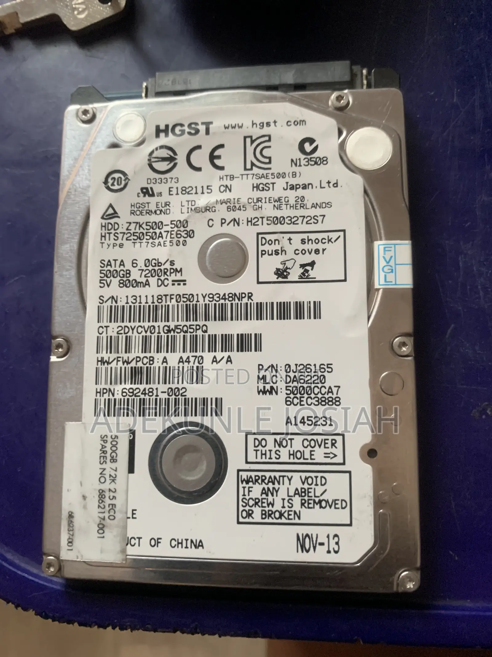 500GB HD Available for Sale