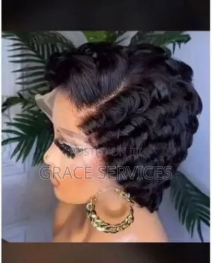 Full Frontal Human Hair Pixel Cut Wig