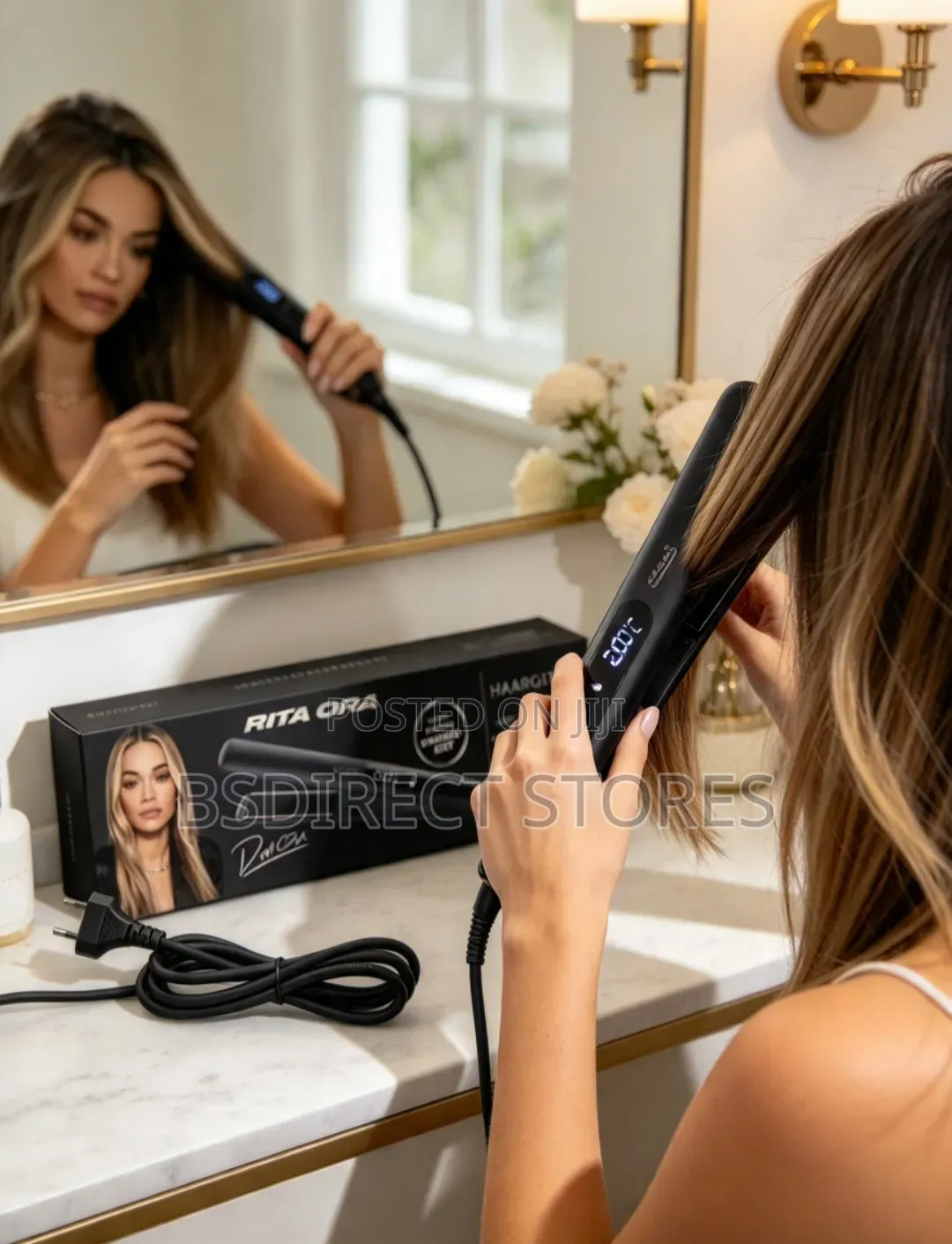 Rita Ora Autographed Ceramic Hair Straighteners With LED Display