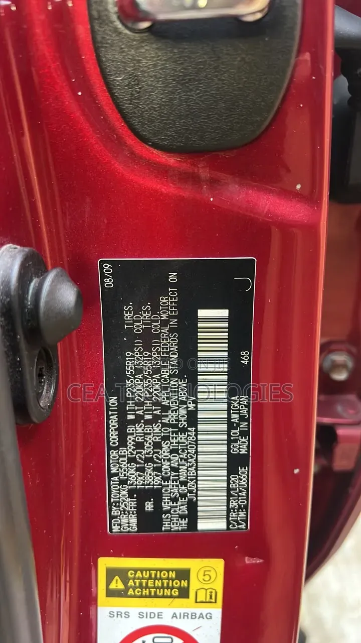 Lexus RX 350 2010 Red