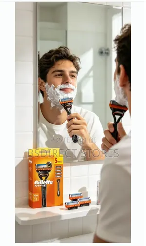 Gillette Fusion 5 Starter Pack Razor W 4 Cartridge Antifriction Blades