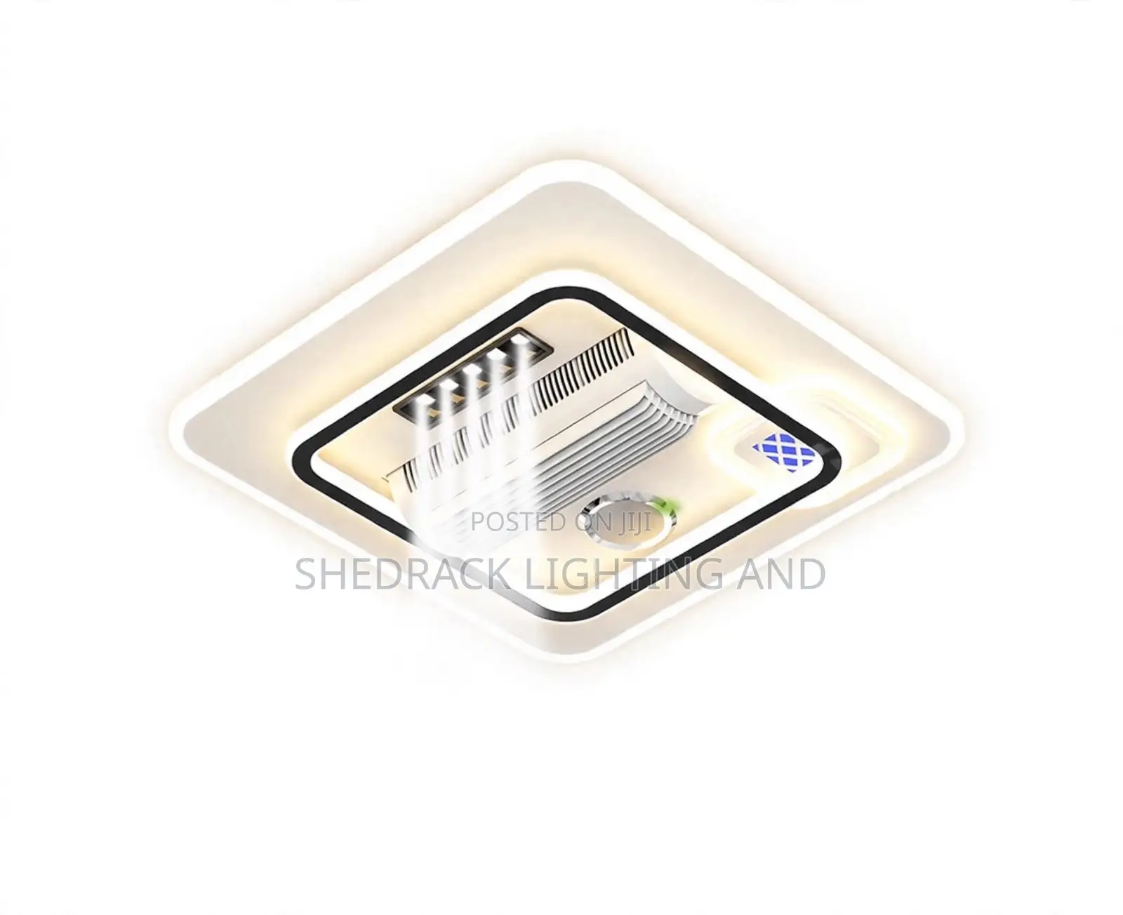 4-in-1 Smart Ceiling Light With Fan & Bluetooth - Brand New!