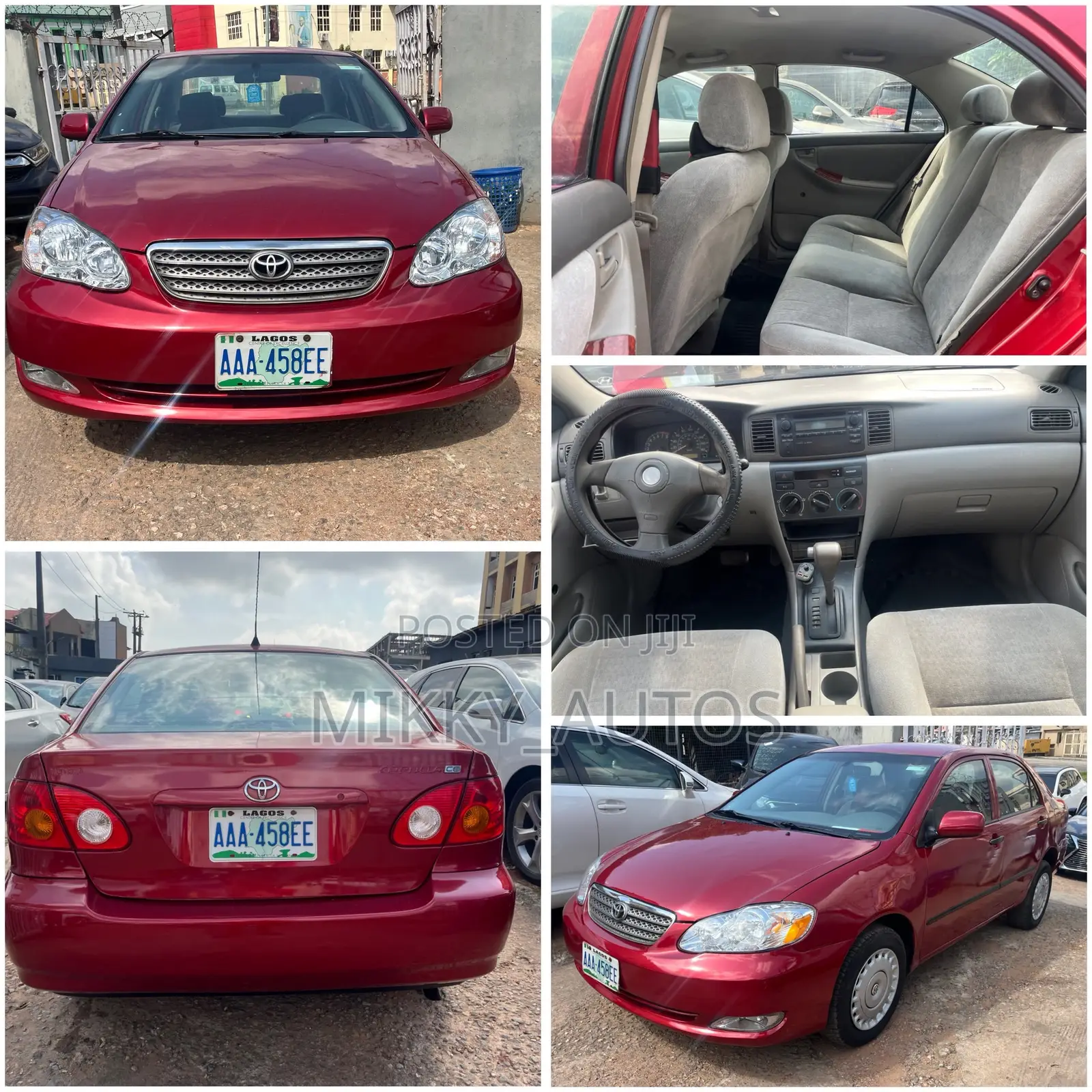 Toyota Corolla 2003 Red