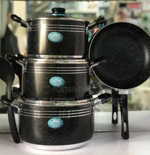 Kinelco Non-Stick Cookware Set With Frying Pans and Utensils