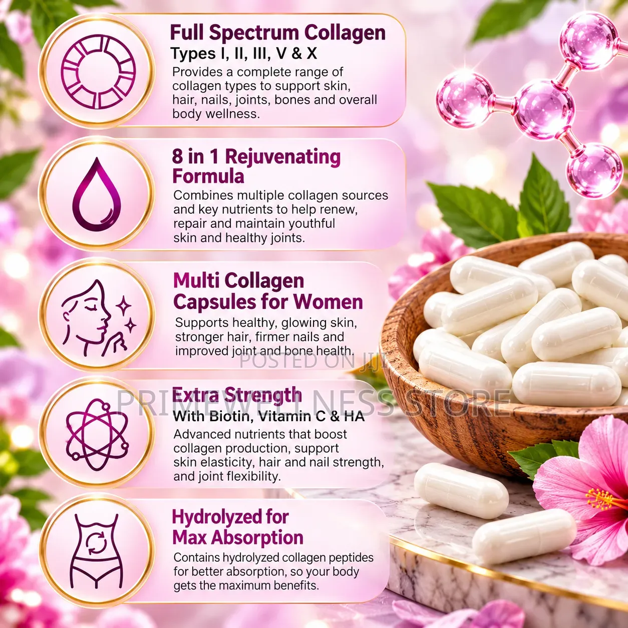 Micro Ingredients Multi Collagen Peptides Complex