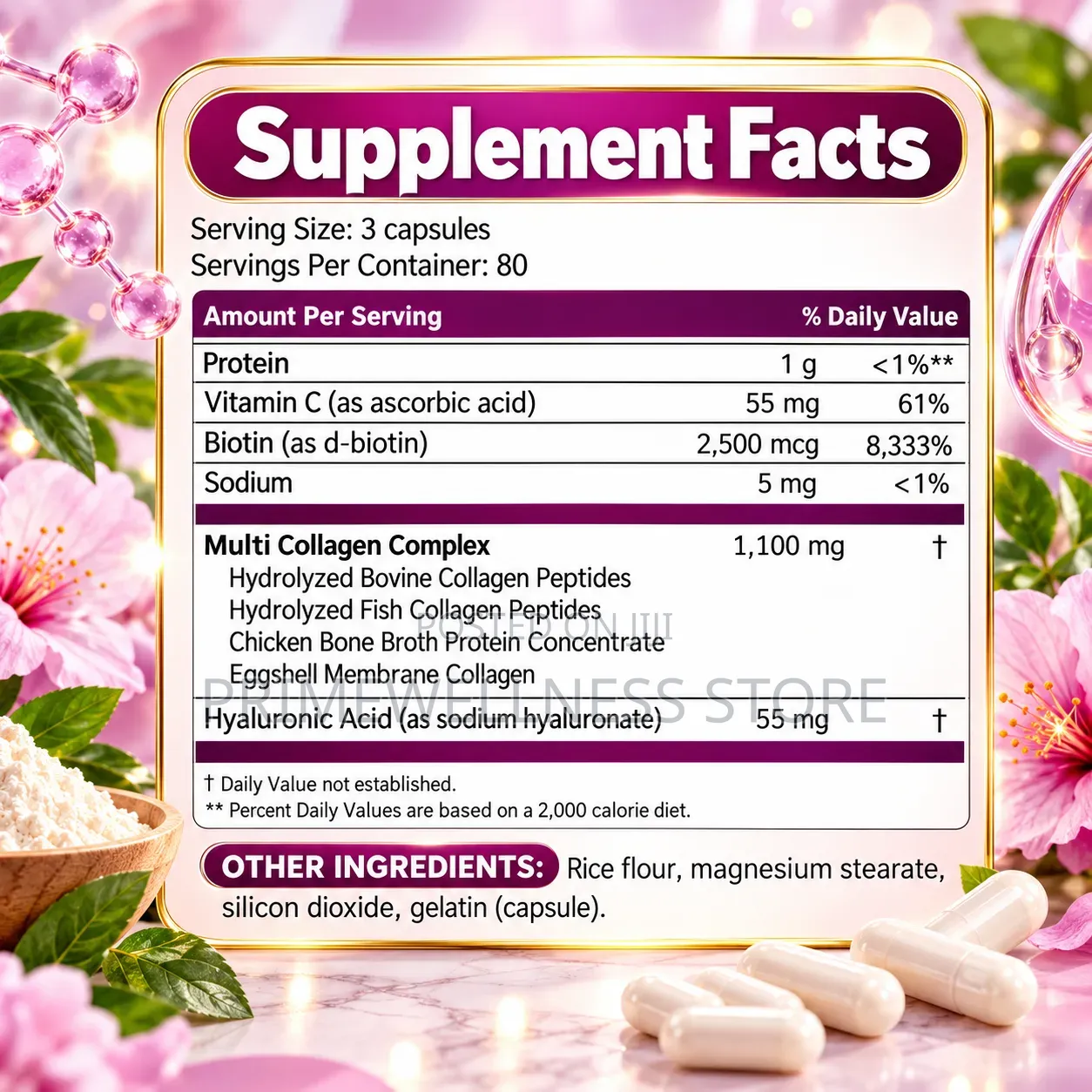 Micro Ingredients Multi Collagen Peptides Complex