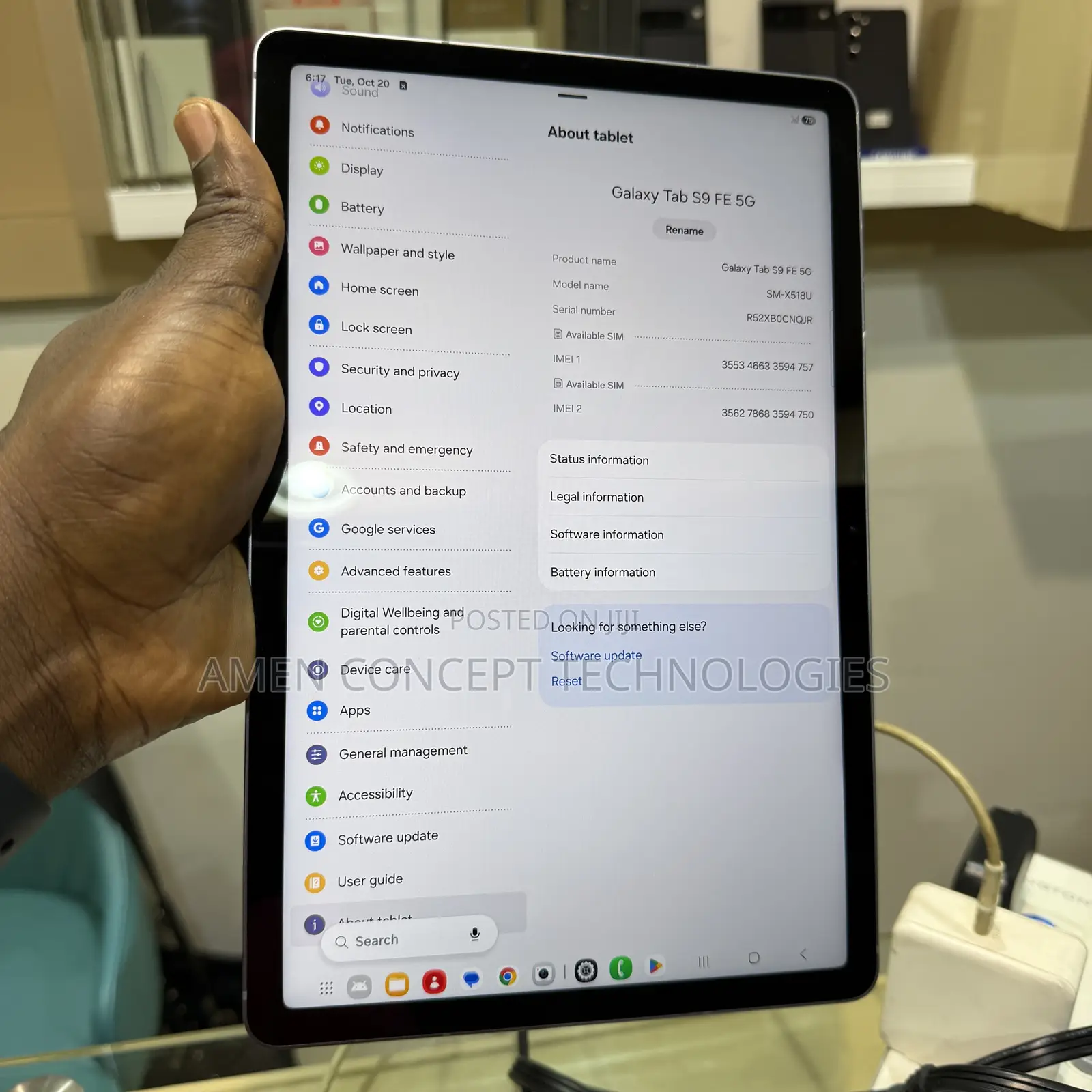 Samsung Galaxy Tab S9 FE 128 GB Gray