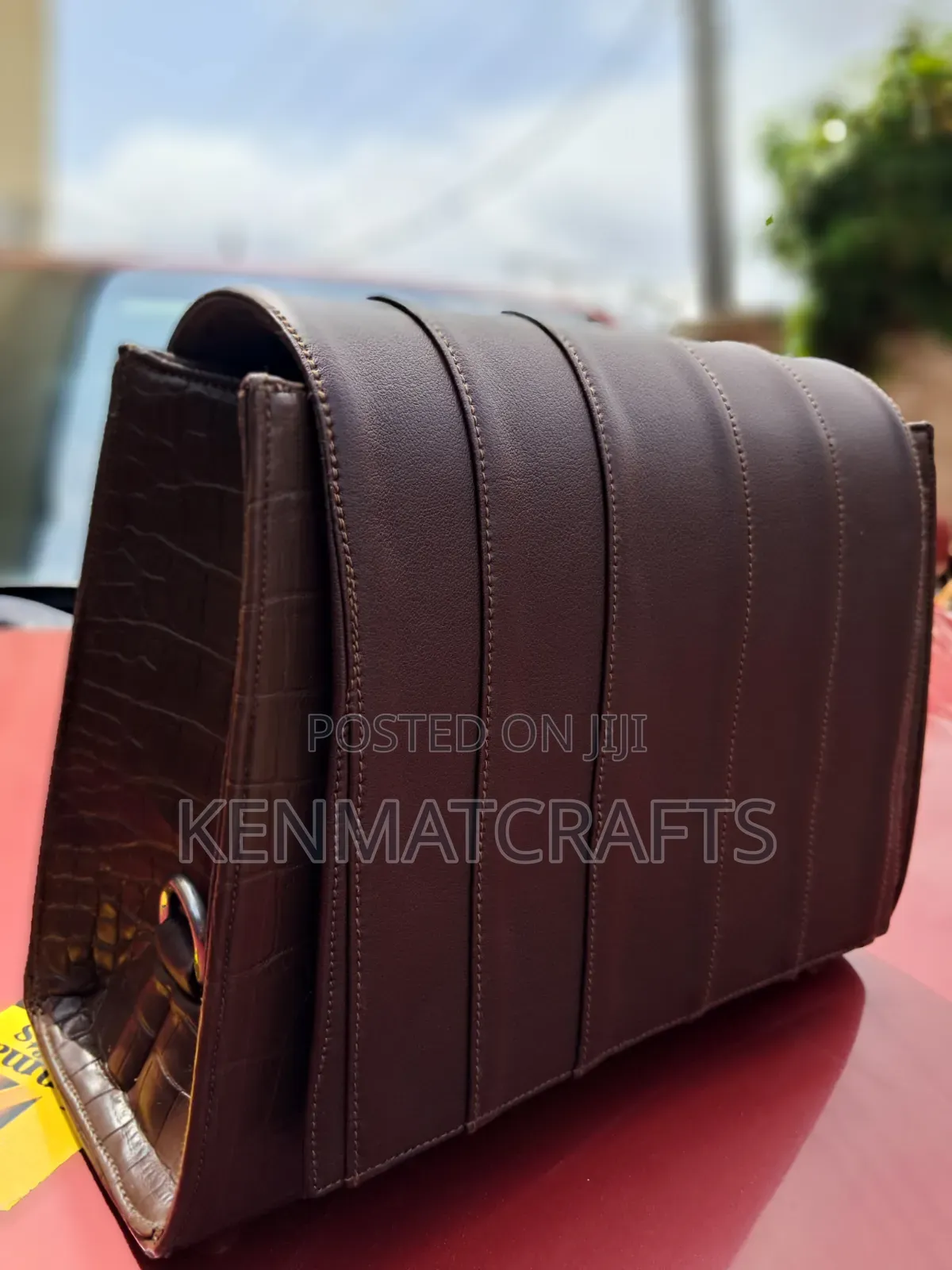 Handcrafted Leather Shoulder Bag. It Also Comes With a Longer Strap