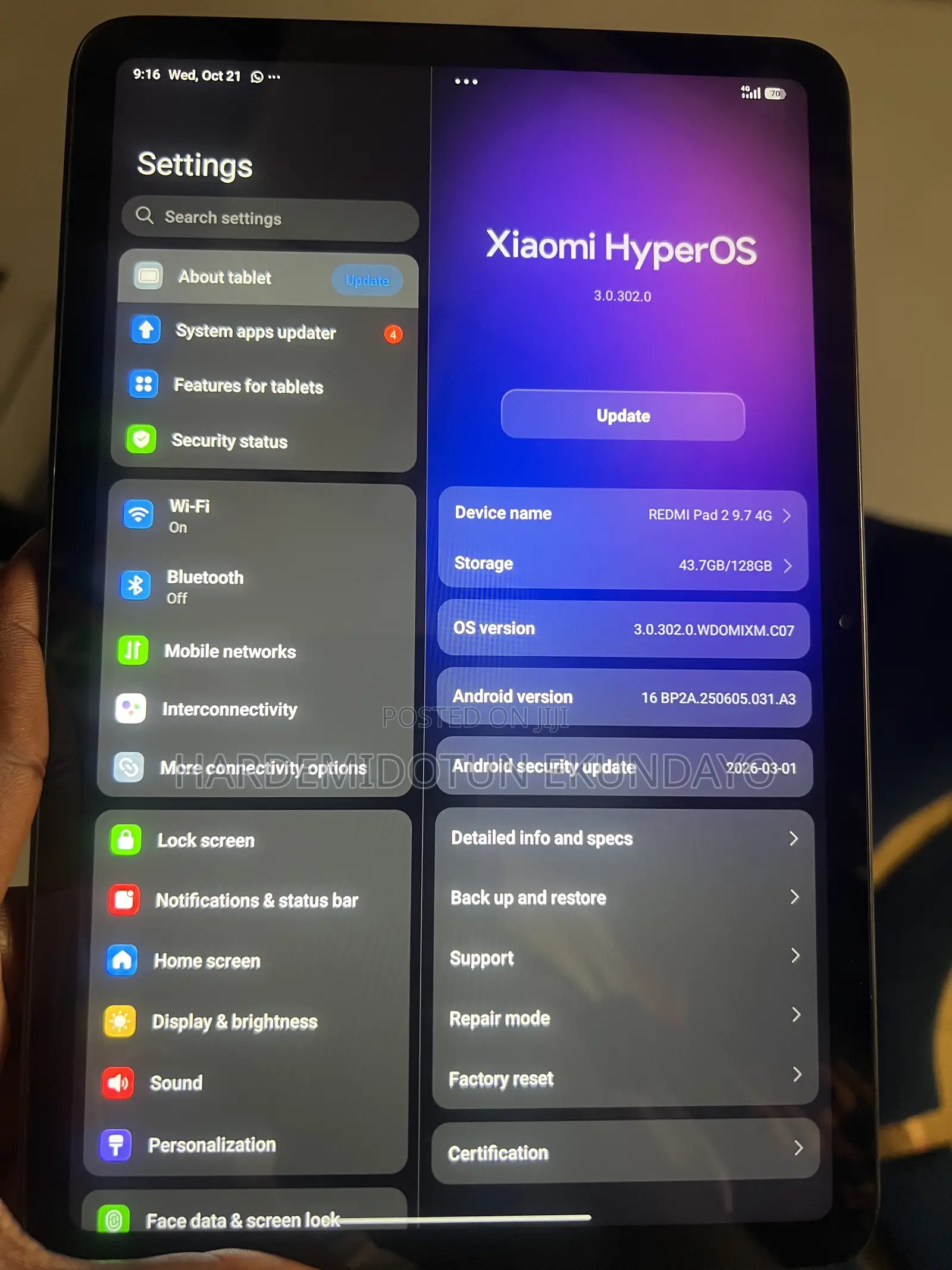 Xiaomi Redmi Pad 2 128 GB Gray