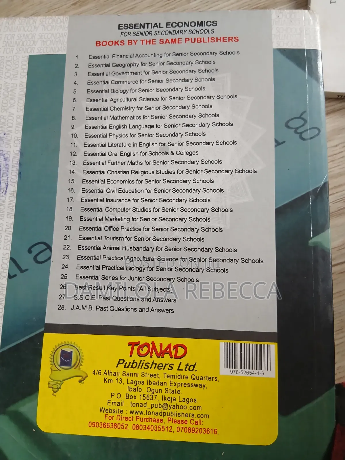 Essential Financial Accounting Textbook SSS
