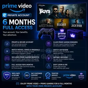 Amazon Prime Video 4K for 6 Months | 5 Profile | Private Account