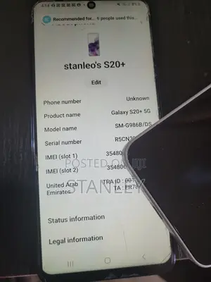 Samsung Galaxy S20+ 128 GB Black