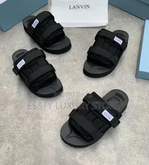 High Quality Luxury New Lanvin Suicoke Double Strap Slide