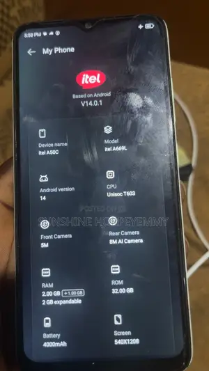 Itel A50C 32 GB Gray