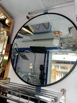 Round Bathroom Frame Mirror With 3 Different Lights