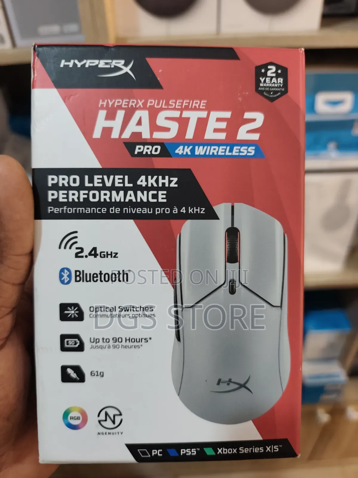 Hyperx Pulse Fire Haste 2 Pro 4k Wireless Mouse