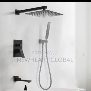Premium Black 5 Ways Concealed Shower