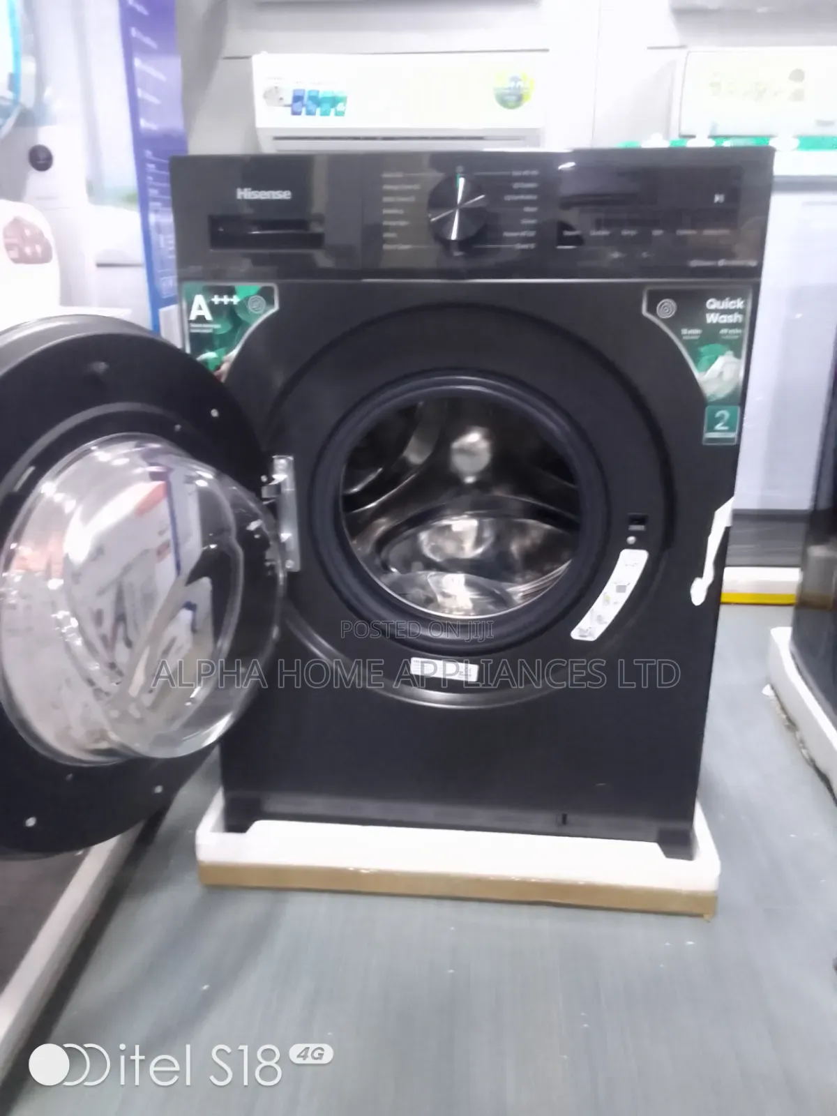 Hisense Automatic Washing Machine 7kg Front Load Gray Colour