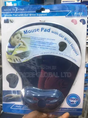 Mouse Pad With Gel Wrist Support