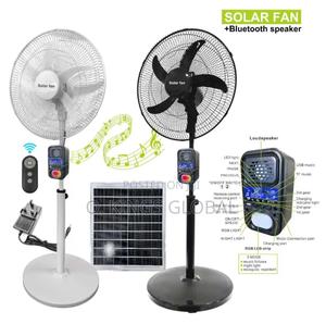 18" Solar Fan With Bluetooth Music Player 15,000mah Battery
