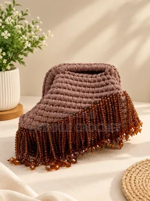Crochet Beaded Clutch Purse