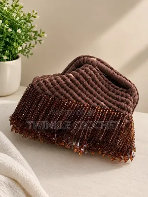 Crochet Beaded Clutch Purse