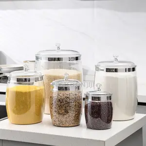 5 N 1 Acrylic Rice Barrel Container