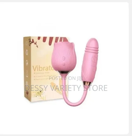 USB Charging Two-in-One Automatic Retractable Rose Vibrator
