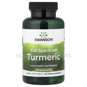 Swanson Vitamins, Full Spectrum Turmeric, 720 Mg, 100 Vegan Capsules