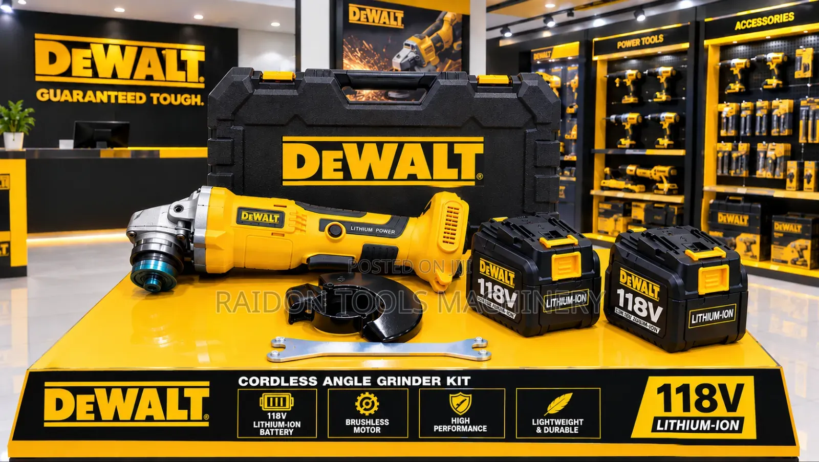 Cordless Angle Grinder 118V DeWalt