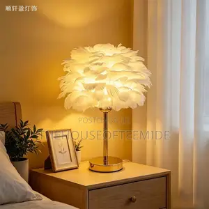 Luxury Feather Table Lamp